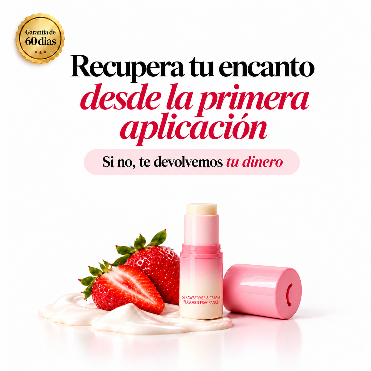 Perfume Sólido de Fresas con Crema™