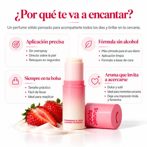 Perfume Sólido de Fresas con Crema™